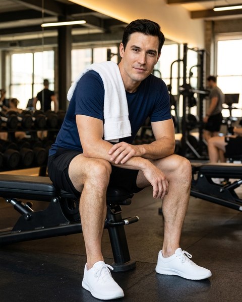 Athletic dating-photo look