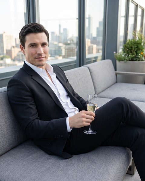 Smart casual dating-photo look